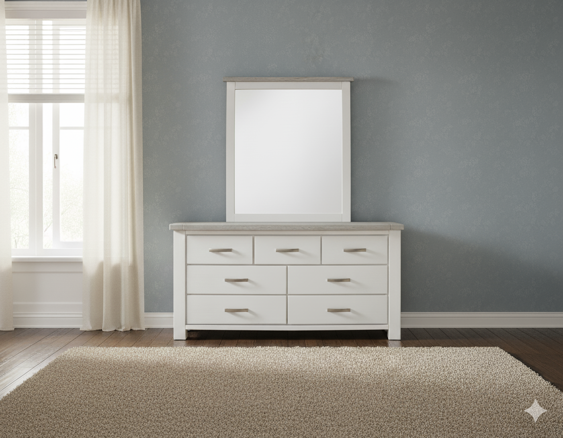UrbanNest 7 Drw Dresser / Mirror