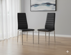 Lisa Dining Chairs Set of 2 Black