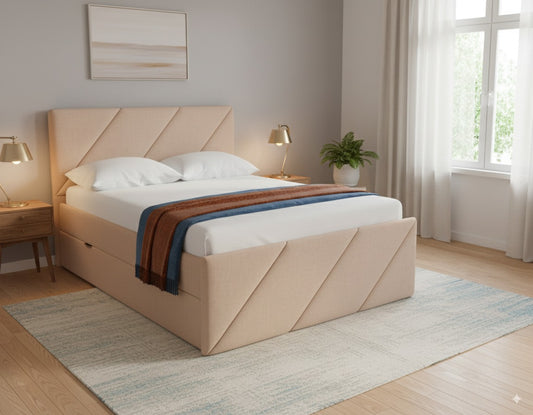 NZ Made Zest Bed Frame + SleepTime Pocket Pillowtop Mattress