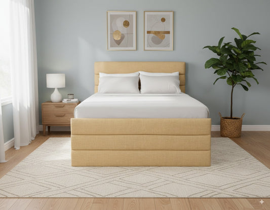NZ Made Regel Bed Frame + SleepTime Pocket Pillowtop Mattress