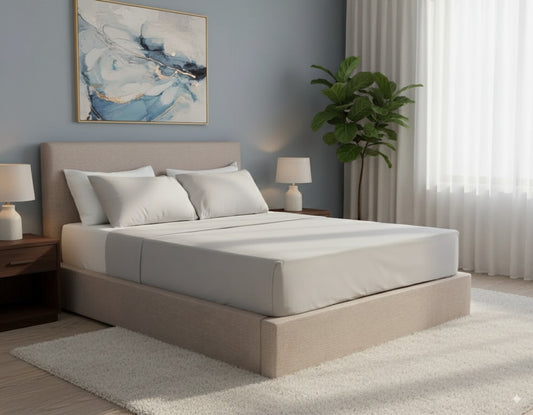 NZ Made Aura Bed Frame + SleepTime Pocket Pillowtop Mattress
