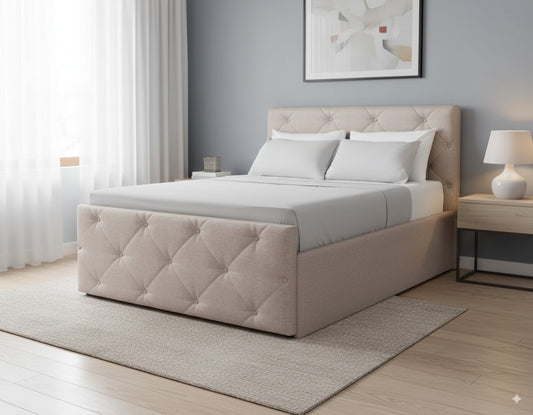 NZ Made Crystal Bed Frame + SleepTime Medium Mattress