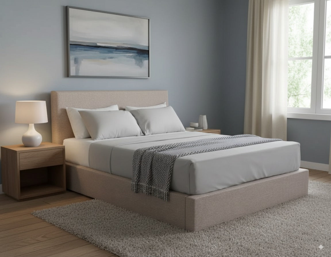NZ Made Aura Bed Frame +SleepTime X-Firm Mattress