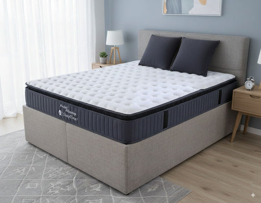 NZ Made Napbox Storage Bed + SleepTime Pocket Pillowtop Mattress