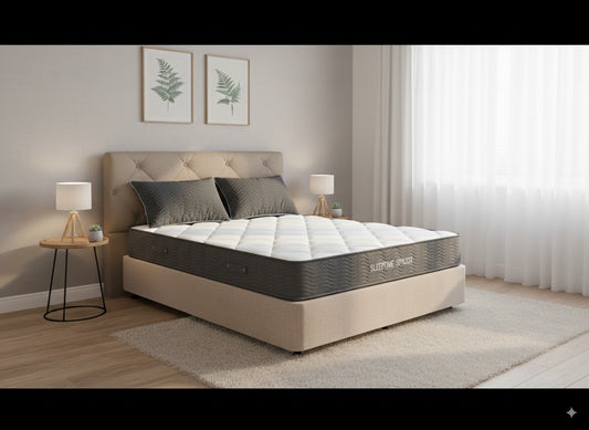SleepTime Spazor Pocket Spring Mattress + NZ Made Eco Bed Base