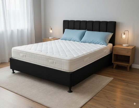 Flexi Bed Base in a Box-Black Velvet