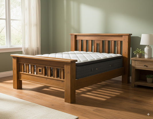 Edison Bed Frame +Sleeptime Medium Mattress