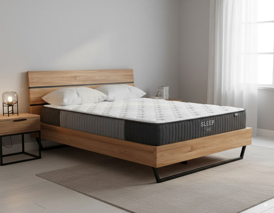 GrainCraft Bed Frame + SleepTime X-Firm Mattress Queen