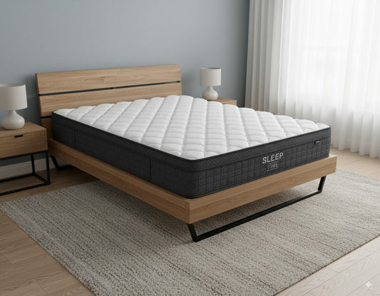 GrainCraft Bed Frame + SleepTime Ultra Mattress Queen