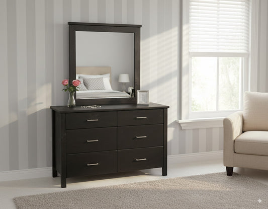 Bella 6 Drw Dresser / Mirror