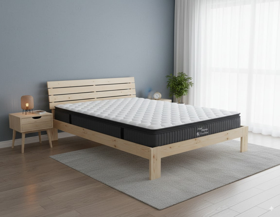 Chelsi Bed Frame + Sleeptime Pocket Pillow Top Mattress