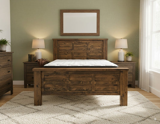 Oakwood Bed Frame +SleepTime Medium Mattress