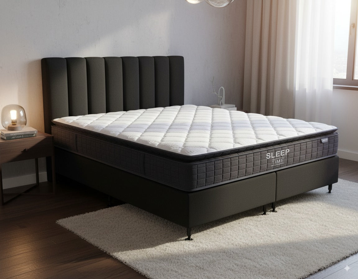 SleepTime Medium Mattress + NZ Made Eco Bed Base