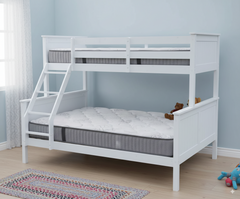 Unity Bunk (S+D) White (with Mattress)