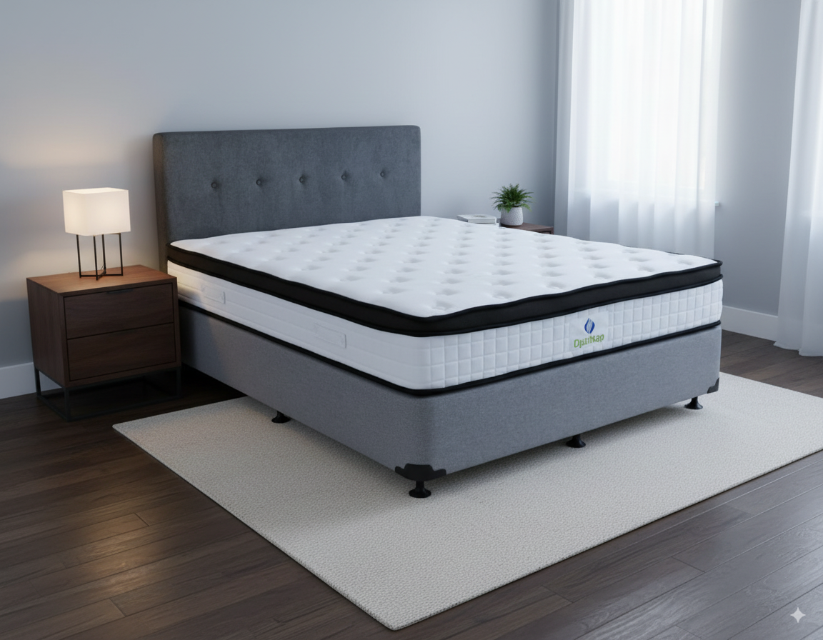 Eco Bed Base + OptiNap Mattress Super King Grey