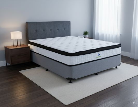 Eco Bed Base + OptiNap Mattress Super King Grey