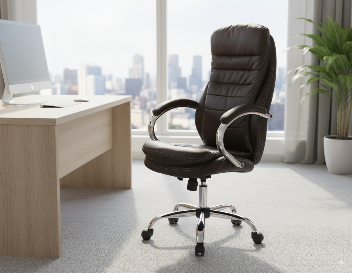 Ryan Office Chair Black with High Back