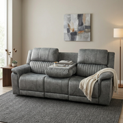 Grandeur Fabric Recliner Suite - Side View | Furniture World NZ