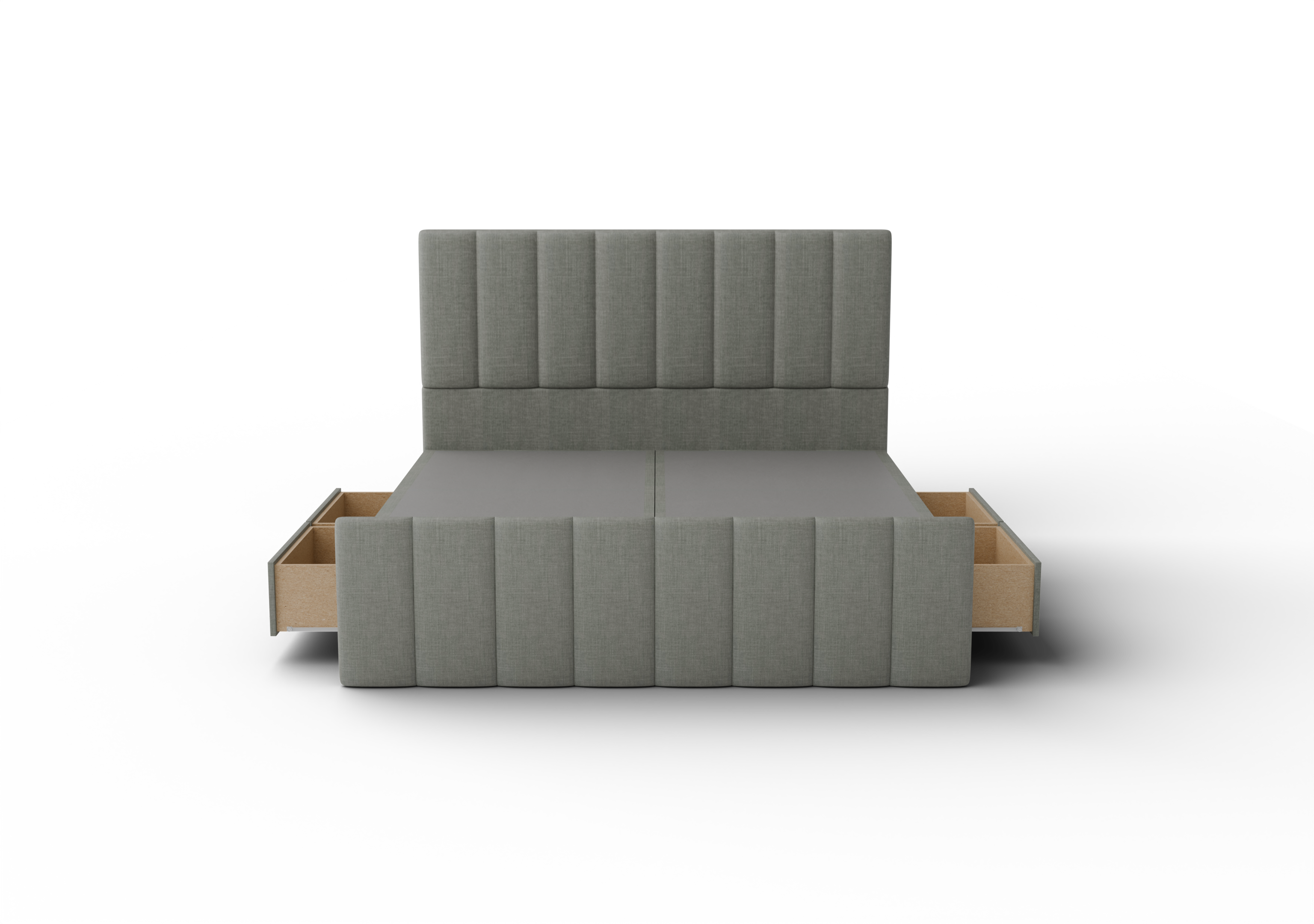 NZ Made Wave Bed Frame With Drawers