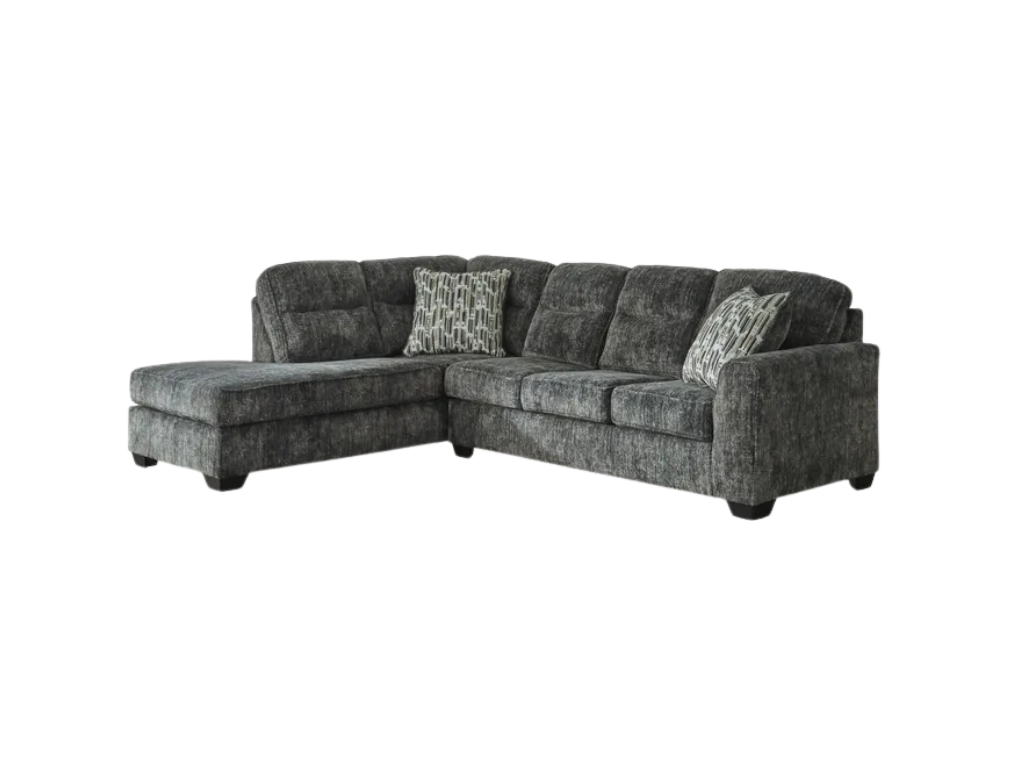 Harbor NZ Made 4 Seater Corner Sofa With Chaise Dark Grey