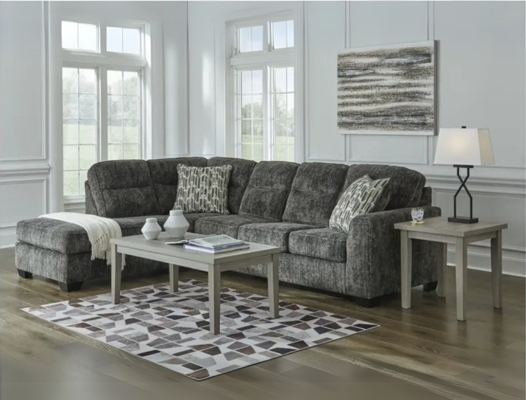 Harbor NZ Made 4 Seater Corner Sofa With Chaise Dark Grey