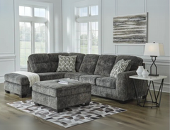 Harbor NZ Made 4 Seater Corner Sofa With Chaise Dark Grey