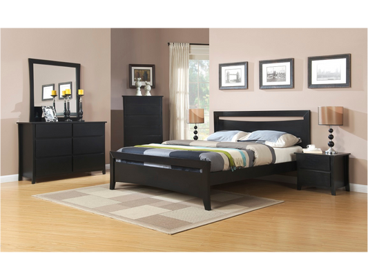 Henley 7 Pcs Bedroom Suite Black