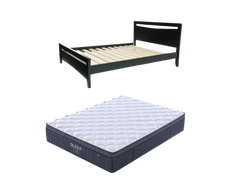 Henley Bed Frame Black + SleepTime Ultra Mattress Queen