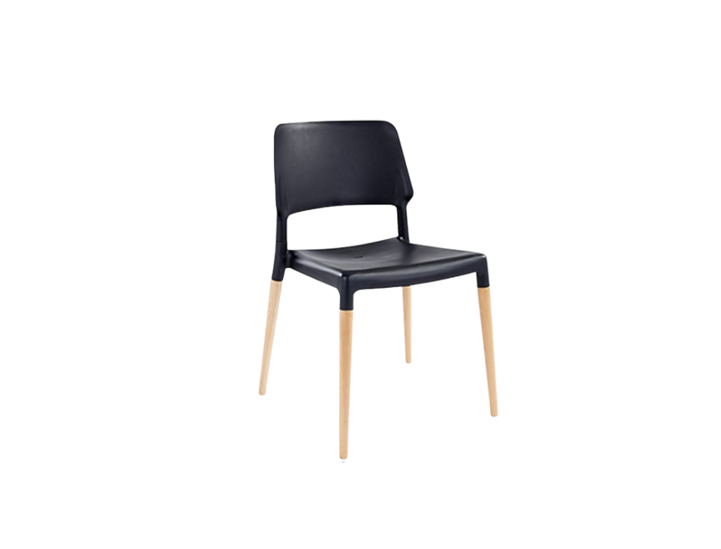 Ebony Dining Chairs Set of 6 Black