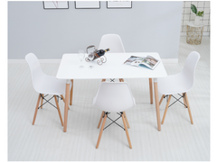Thrifty 1.2M 5 Pcs Dining Suite White