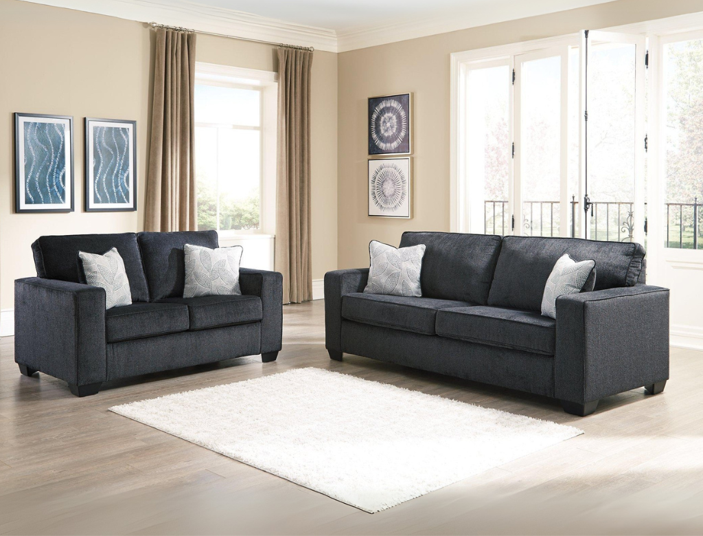 Kiwi Comfort NZ Made 3+2 Seater Lounge Suite Charcoal