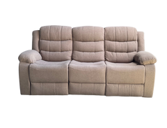 Lush Recliner 3 Seater Linen Brown