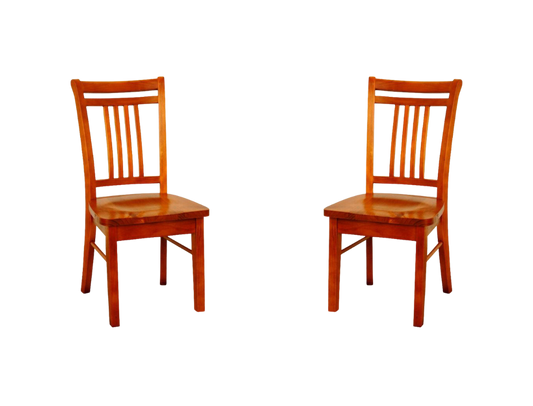 Luxe Wooden Dining Chairs Set of 2