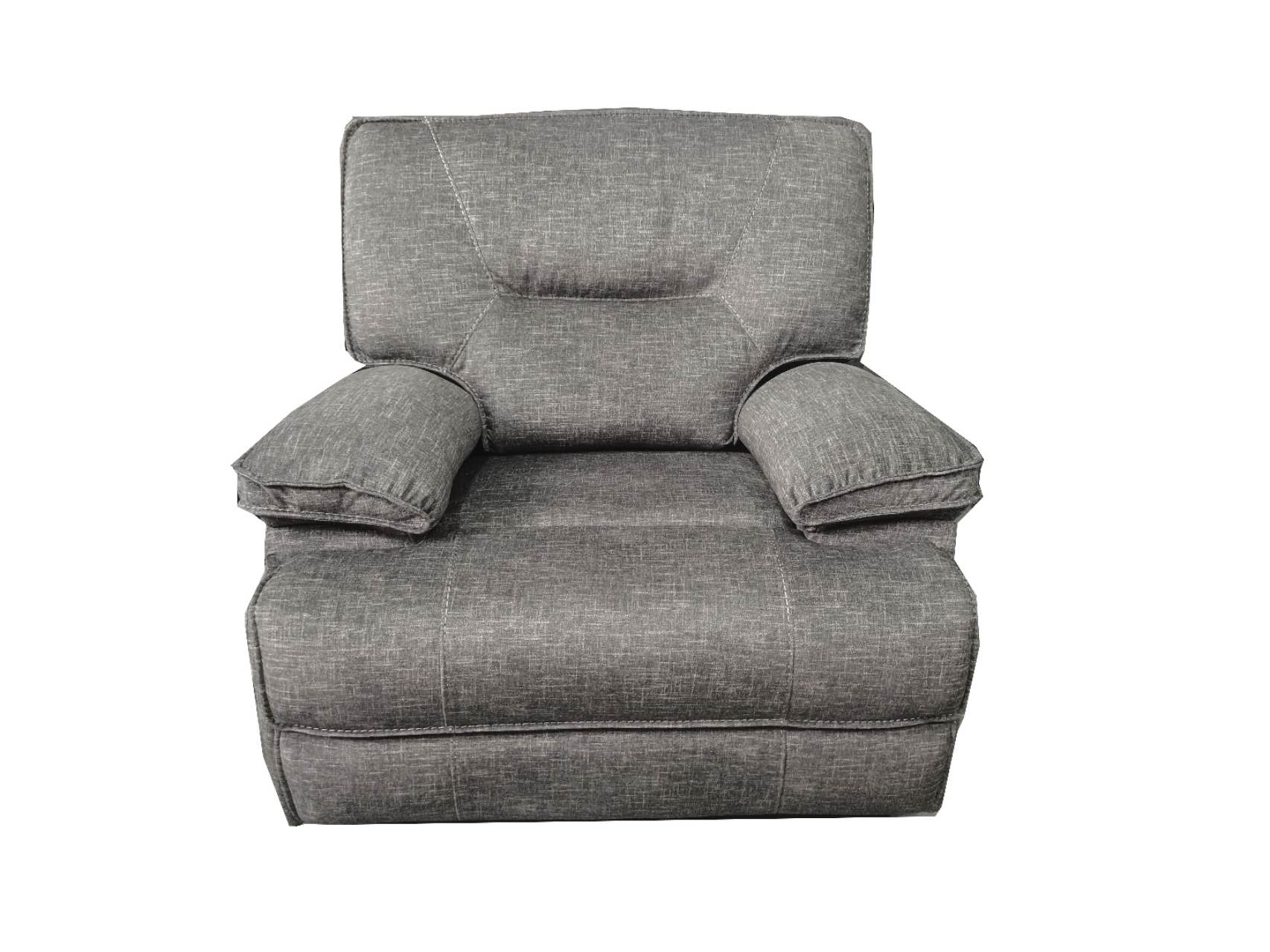 Maryland Fabric Recliner Power With USB (DARK GREY) (3RR+R+R)