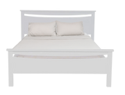 Medallion Bed Frame (White) +SleepTime X-Firm Mattress Queen | Furniture World Auckland