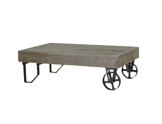 Mill Wood Coffee Table - Wheels (KD)