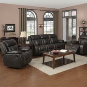 Luxe Recliner Suite Dark Brown - Side View | Furniture World NZ