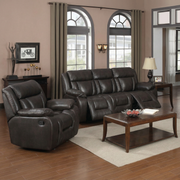 Luxe Recliner Suite Dark Brown - Detail View | Furniture World NZ