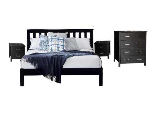 NestHeaven 5 Pcs Bedroom Suite Black