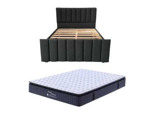 New York Bed Frame + SleepTime Pocket Pillowtop Mattress