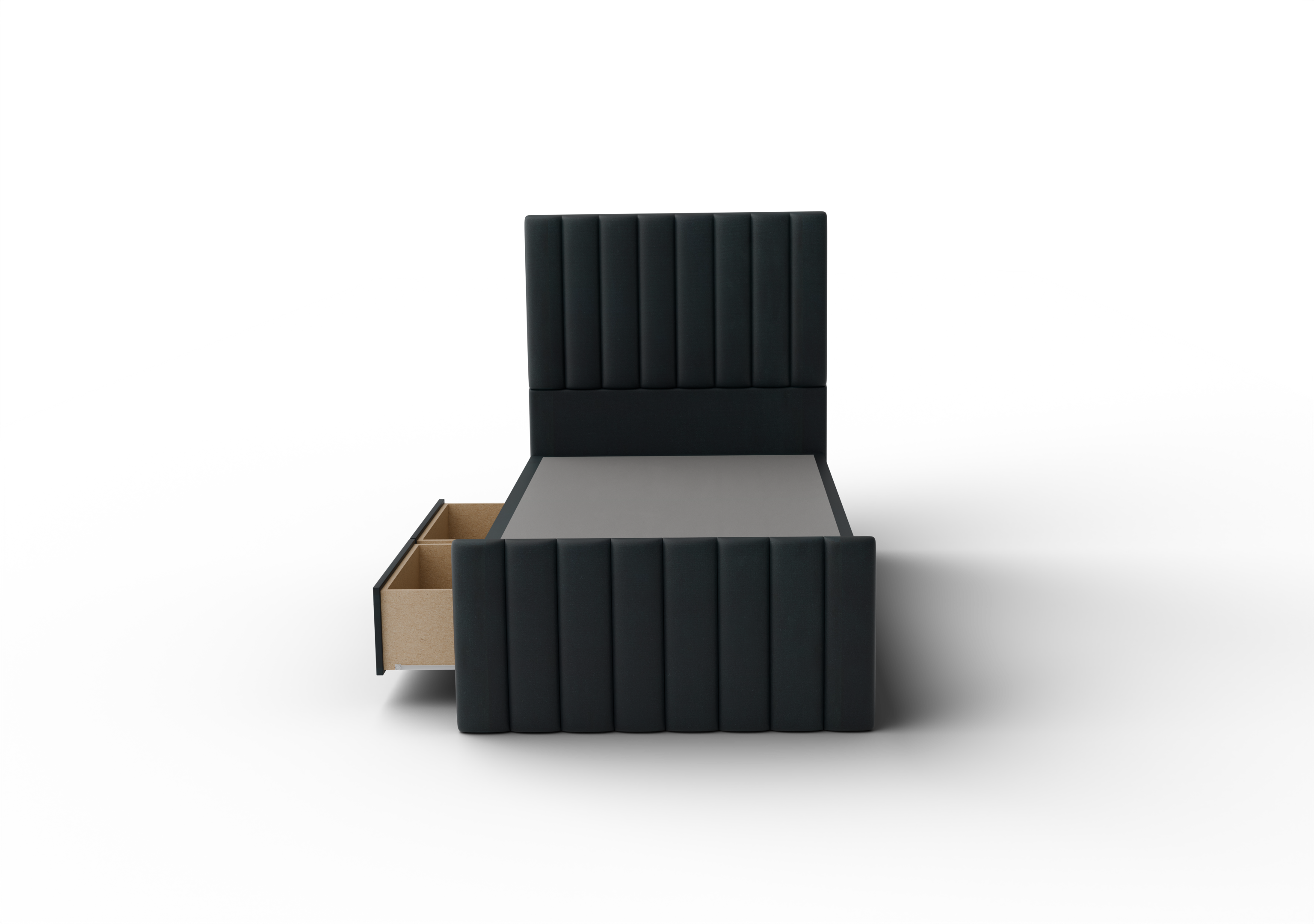 NZ Made Wave Bed Frame With Drawers