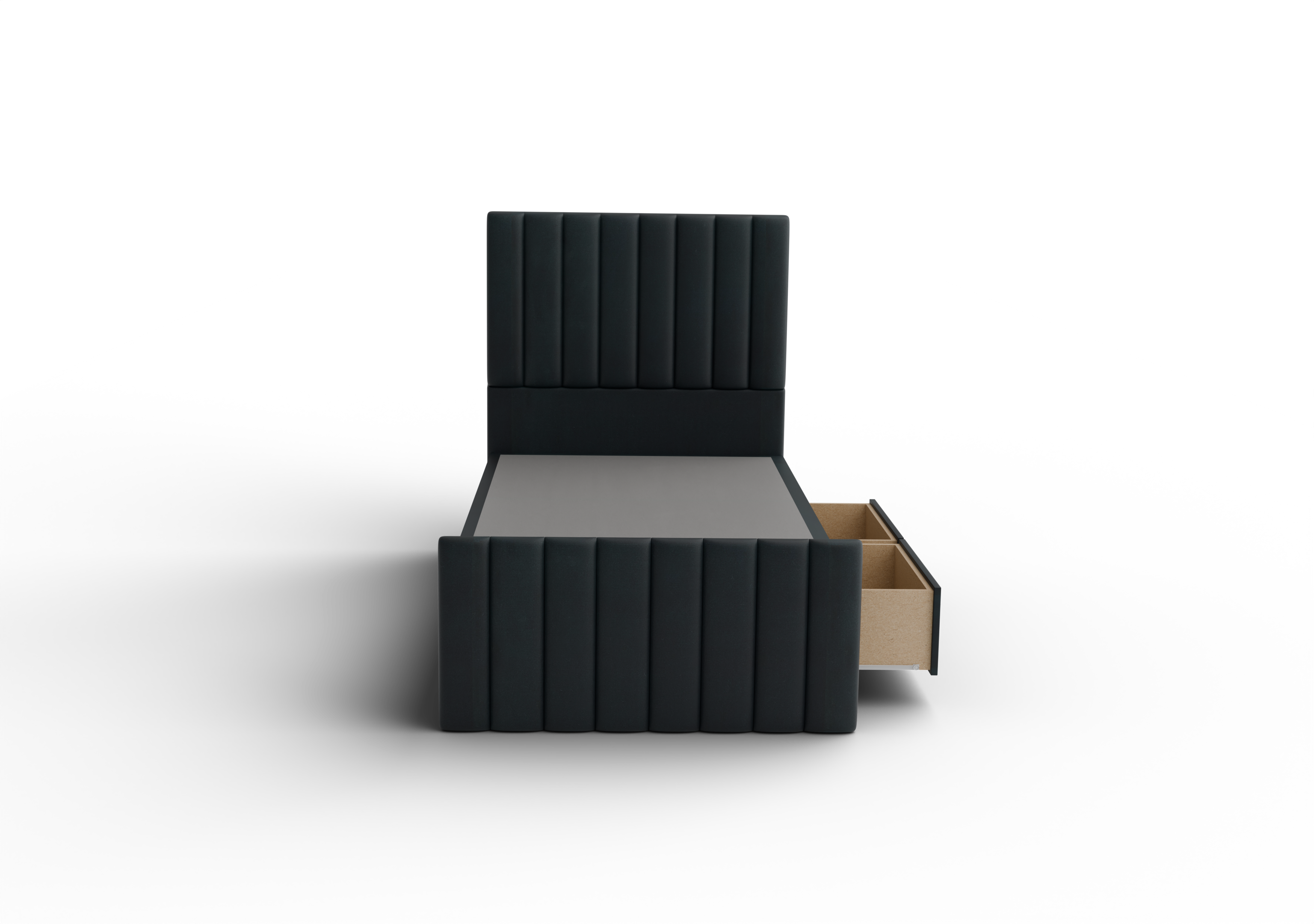 NZ Made Wave Bed Frame With Drawers