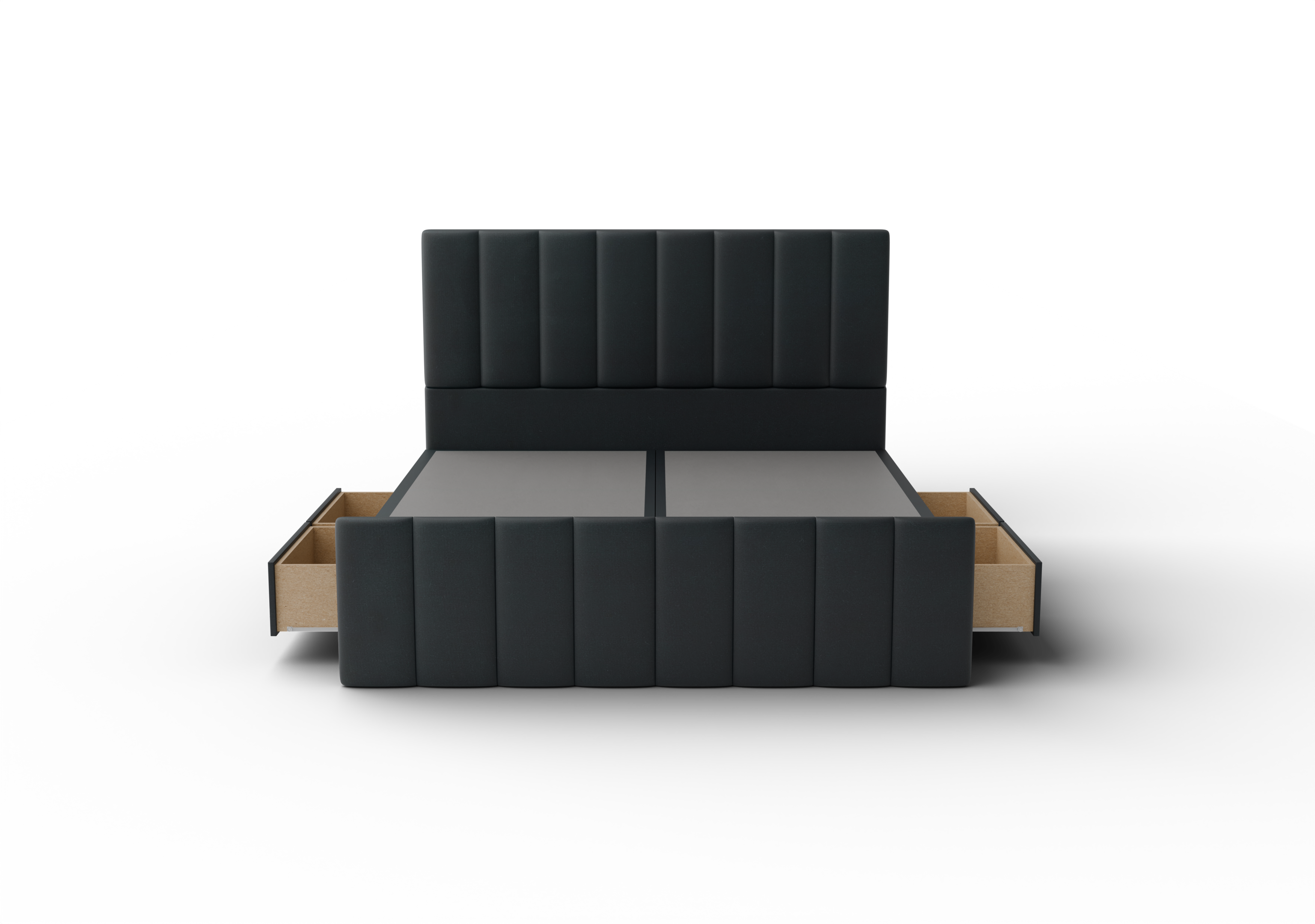 NZ Made Wave Bed Frame With Drawers