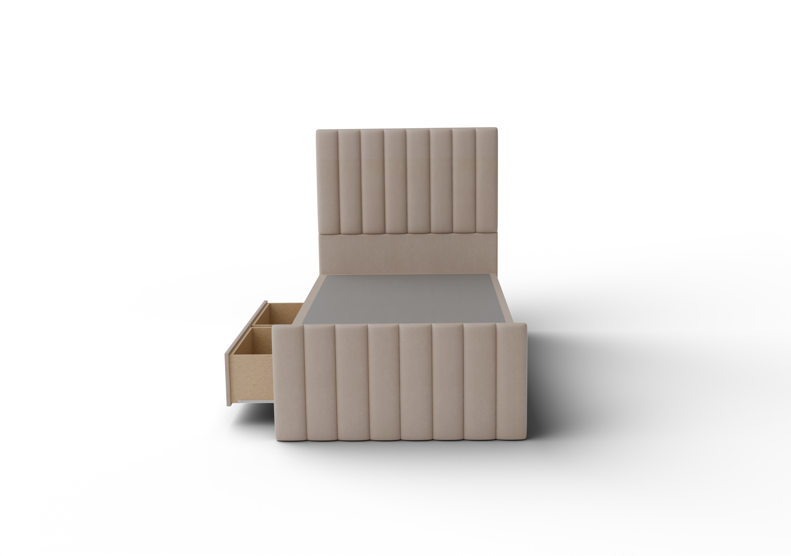 NZ Made Wave Bed Frame With Drawers
