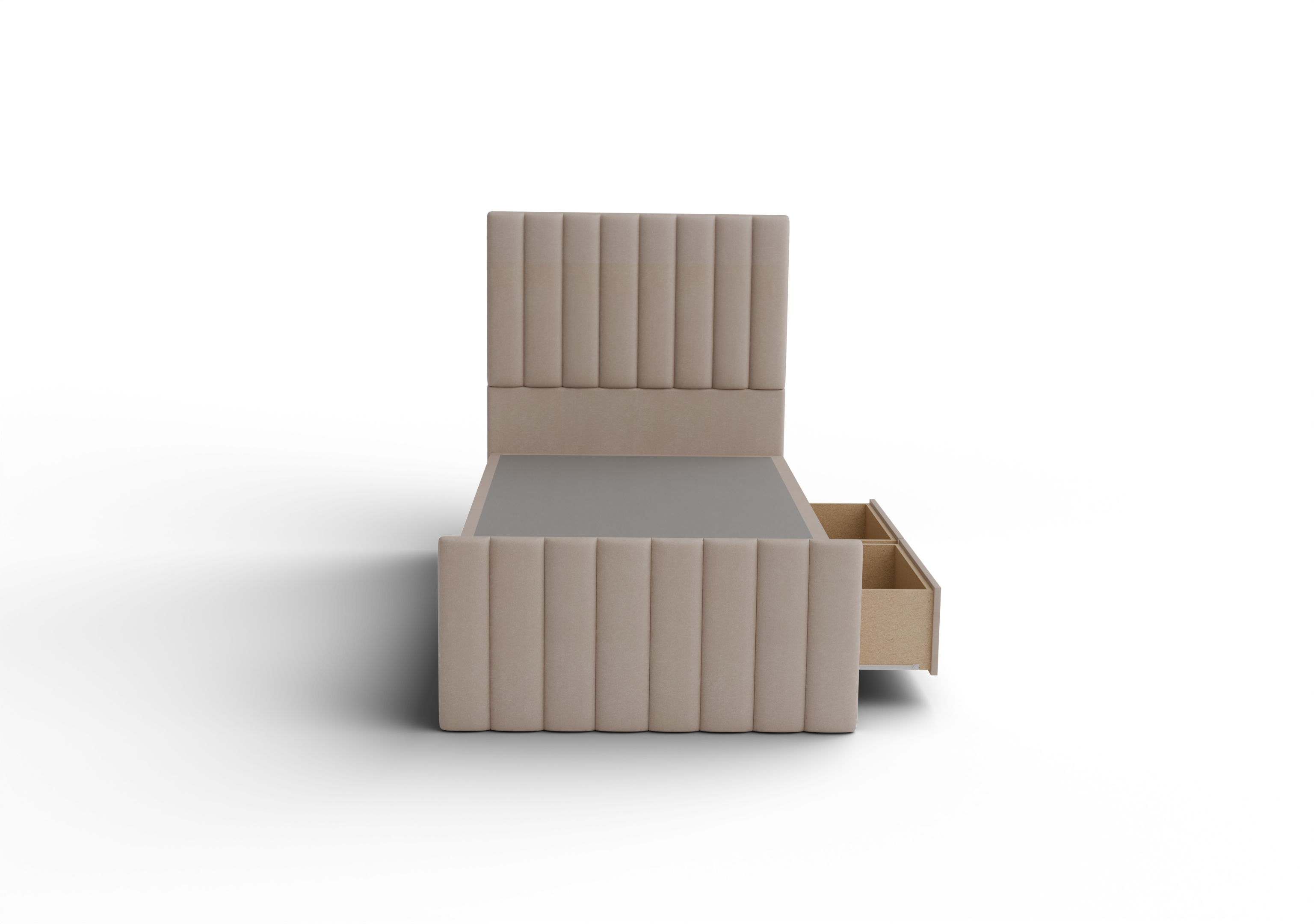 NZ Made Wave Bed Frame With Drawers