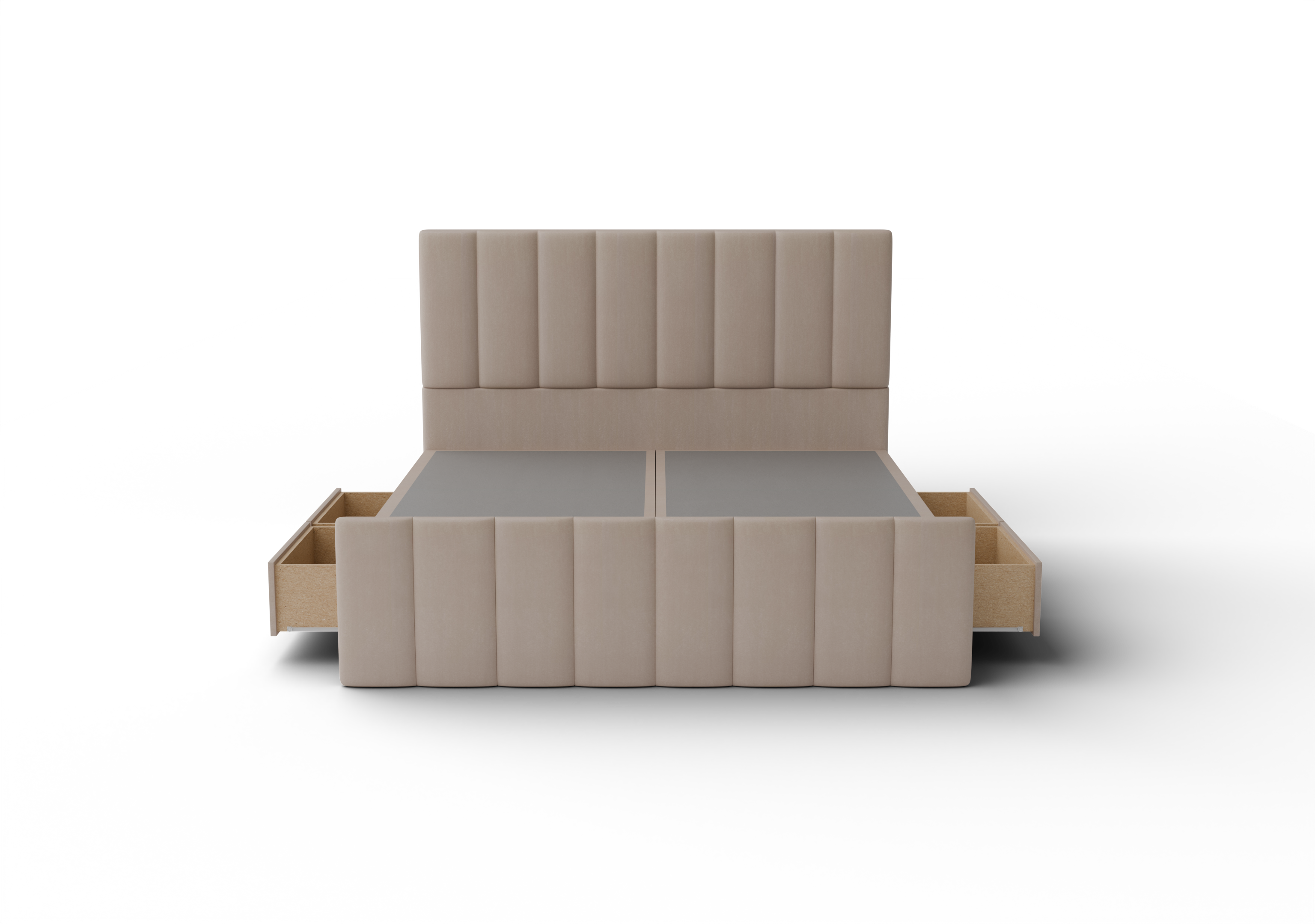 NZ Made Wave Bed Frame With Drawers