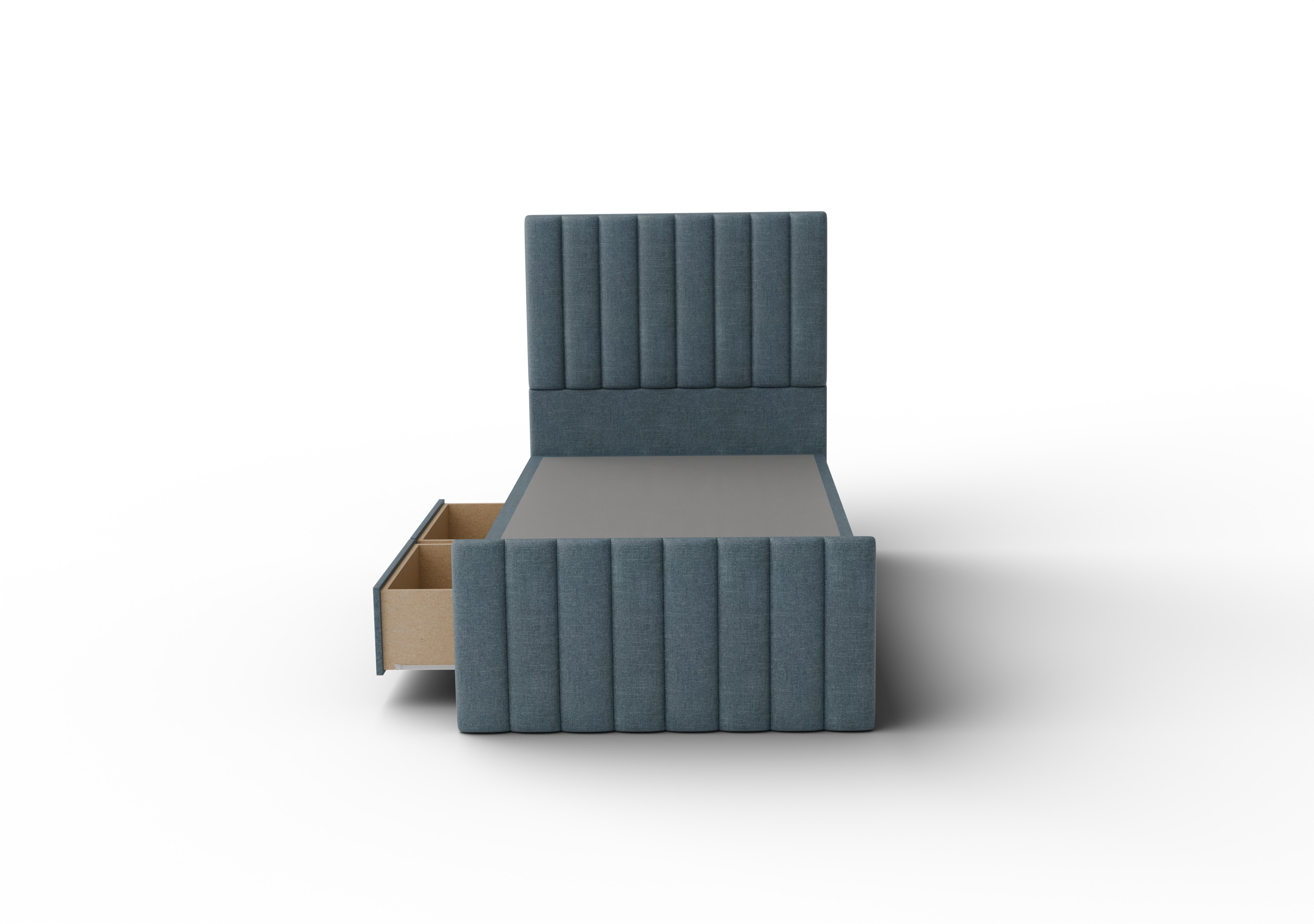 NZ Made Wave Bed Frame With Drawers