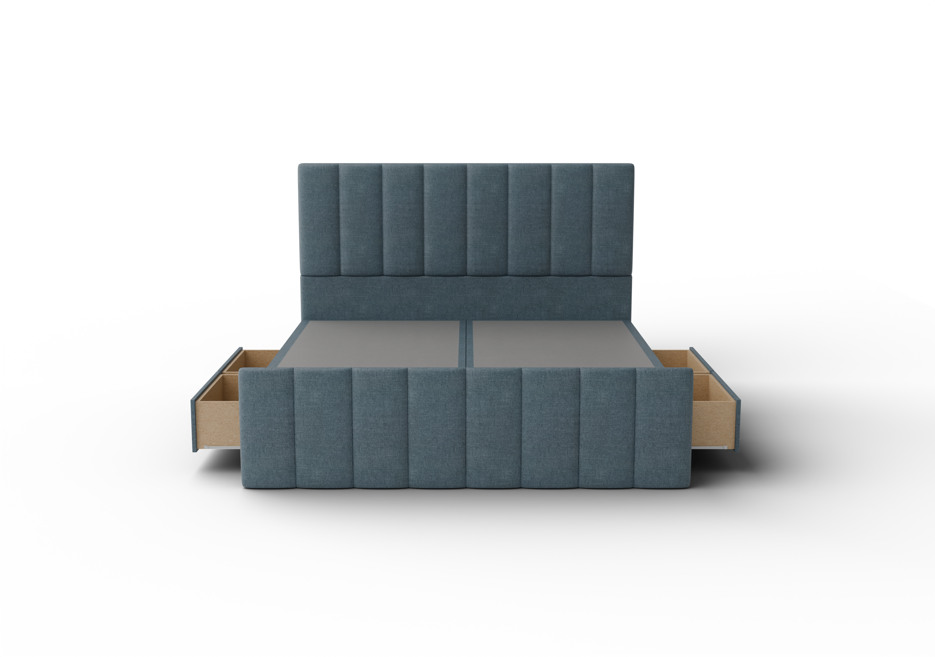 NZ Made Wave Bed Frame With Drawers