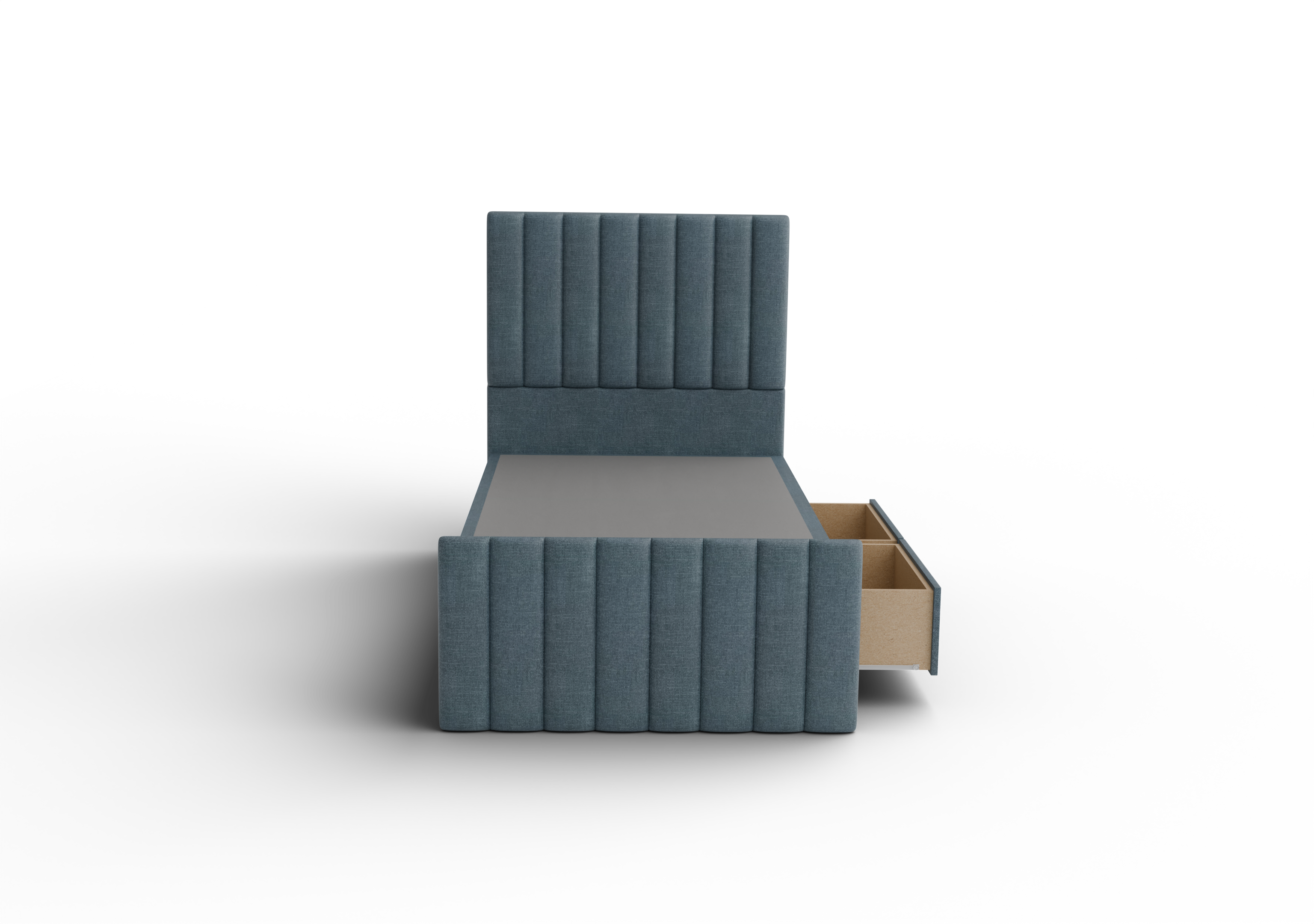 NZ Made Wave Bed Frame With Drawers