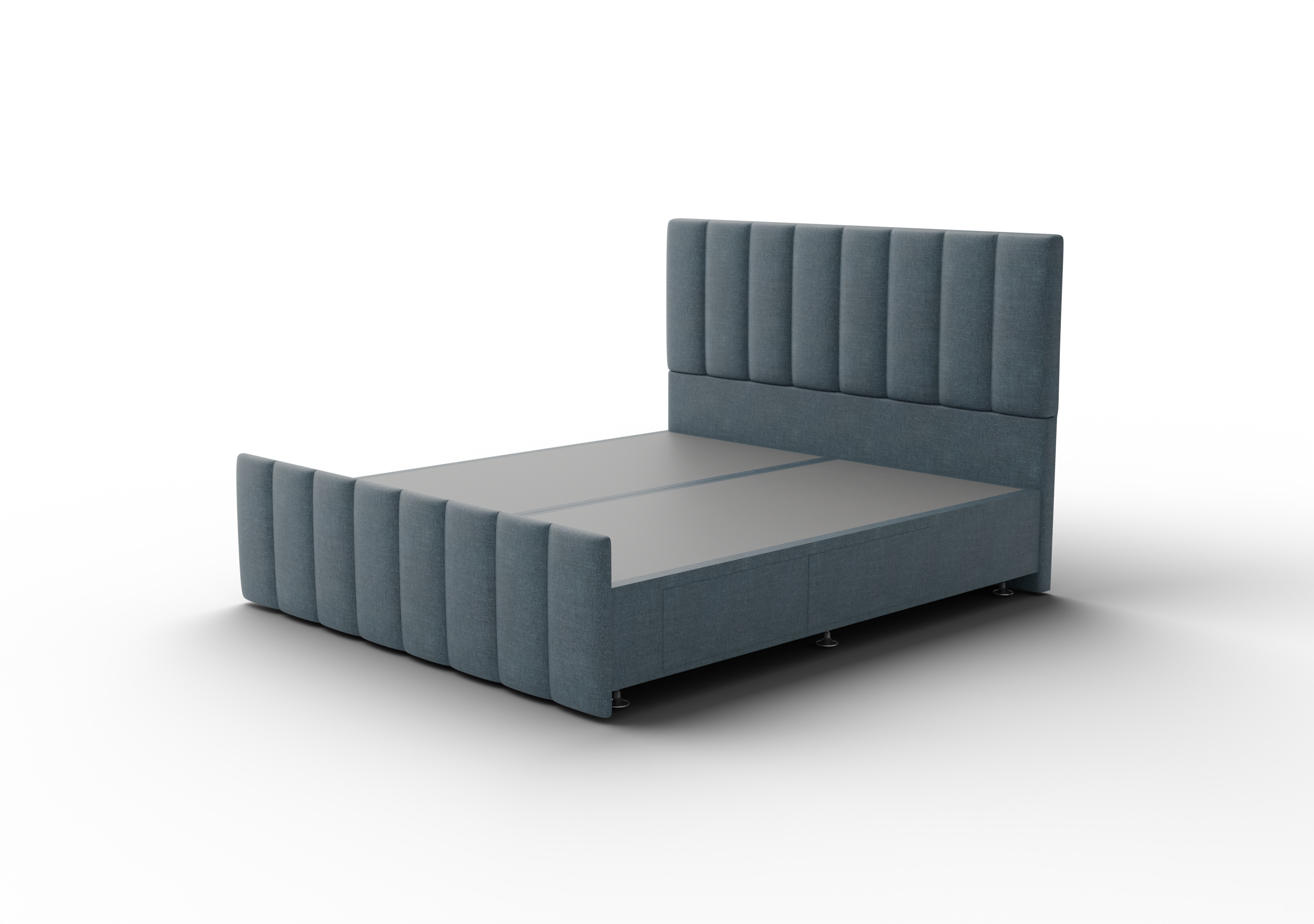 NZ Made Wave Bed Frame With Drawers